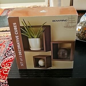 Set of 3 decorative cubes